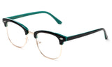 Newbee Fashion-Vintage Classic Half Frame Slim Frame Clear Lens Glasses Non Prescription Glasses Frame Men & Women