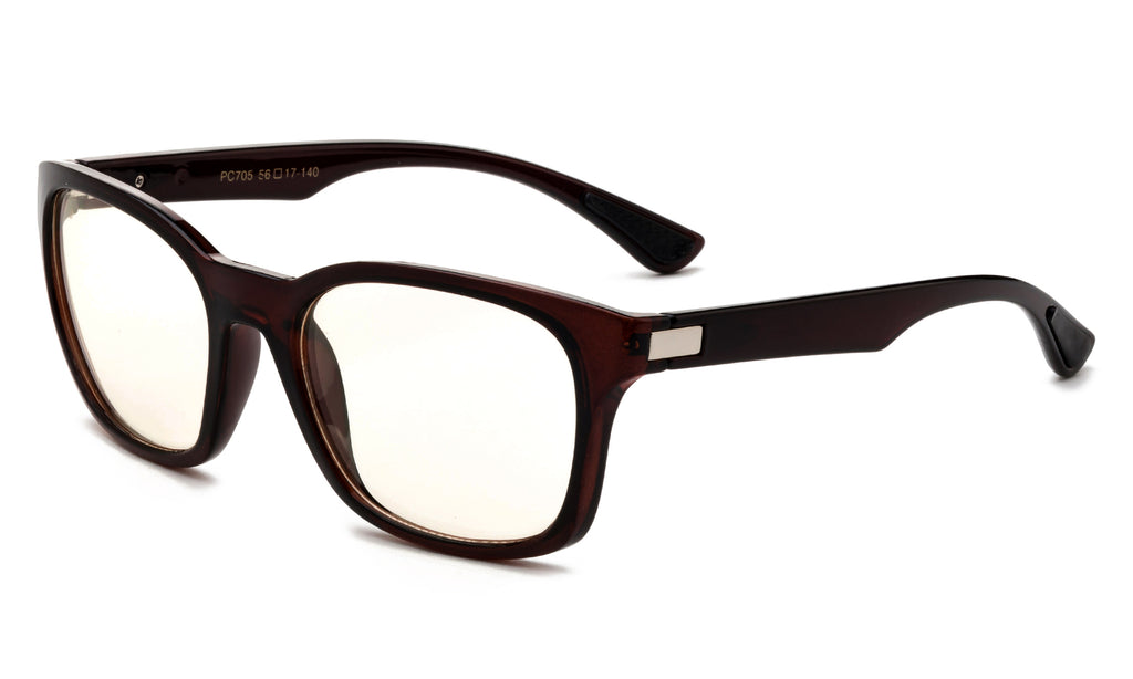 Large Squared Anti-Blue Ray Computer Glasses