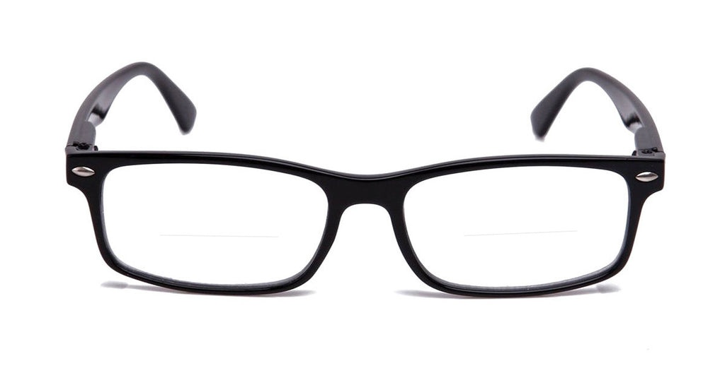 "Snow Bifocal" Squared Frames Bottom Half Readers