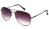 metal aviator sunglasses UV400 gunmetal
