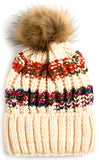 Multi Color Pom Beanie