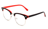 Newbee Fashion-Vintage Classic Half Frame Slim Frame Clear Lens Glasses Non Prescription Glasses Frame Men & Women