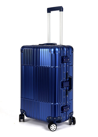 28" Aluminum Luggage (Blue)