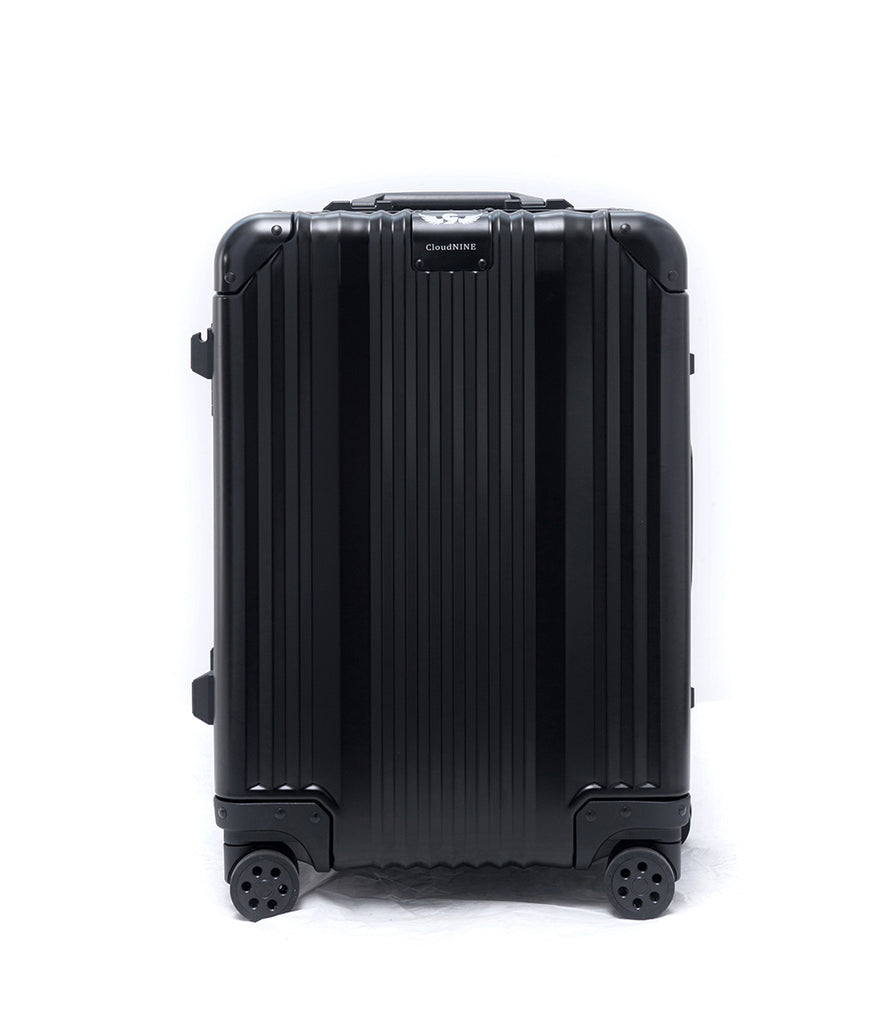 BRAND NEW -Limited edition Rimowa X Supreme 55 suitcase in black aluminium  at 1stDibs