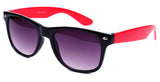 horned rim two tone black hot pink sunglasses gradient 