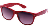 Classic Horned Rim Speckled Red Frame with UV Protected Gradient Lens Sunglasses.