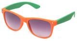 horned rim two tone orange green gradient miami