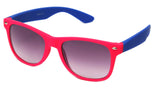 horned rim two tone hot pink blue gradient 