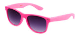 Classic Horned Rim Ultra Pink Frame Gradient Lens Sunglasses 