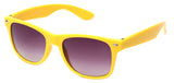 Classic Horned Rim Mustard Frame Gradient Lens Sunglasses 