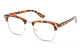 Half Frame Reading Glasses Fashion Semi Frame Reading Glasses for Men Retro