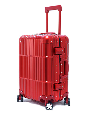 20" Aluminum Luggage Carry-On (Red)